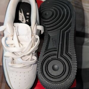 Nike Kids White and Black Sneakers